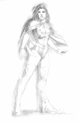 Duo Damsel sketch by Mike Grell